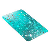 Folie Mint Turquoise Achtergrond Magneet (Rechterzijde)