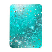 Folie Mint Turquoise Achtergrond Magneet (Verticaal)