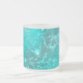 Folie Mint Turquoise Achtergrond Matglas Koffiemok (Voorkant rechts)