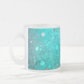 Folie Mint Turquoise Achtergrond Matglas Koffiemok (Links)