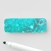 Folie Mint Turquoise Achtergrond Naamplaatje (In situ)