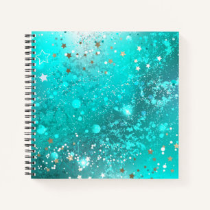 Folie Mint Turquoise Achtergrond Notitieboek