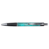Folie Mint Turquoise Achtergrond Pen (Achterkant)