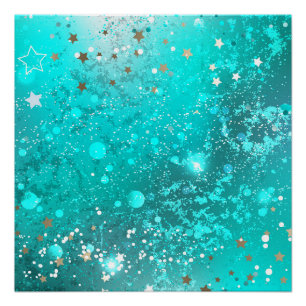 Folie Mint Turquoise Achtergrond Perfect Poster