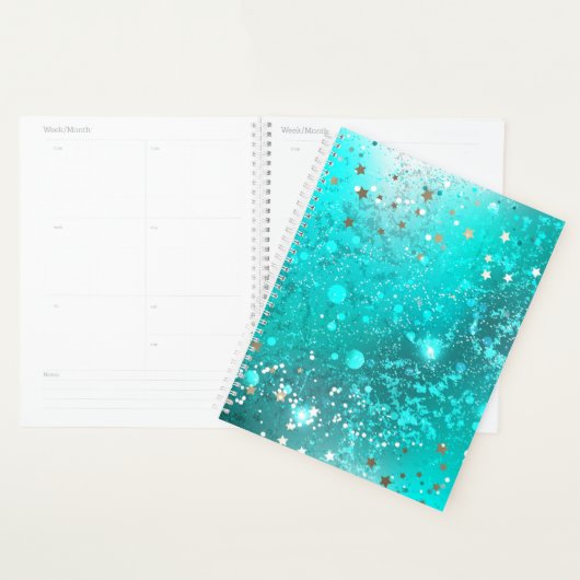 Folie Mint Turquoise Achtergrond Planner (Display)