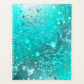 Folie Mint Turquoise Achtergrond Planner (Voorkant)