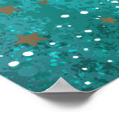 Folie Mint Turquoise Achtergrond Poster (Hoek)
