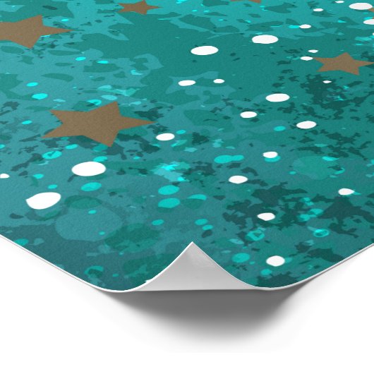 Folie Mint Turquoise Achtergrond Poster (Hoek)