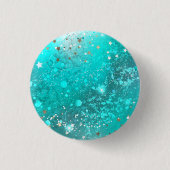 Folie Mint Turquoise Achtergrond Ronde Button 3,2 Cm (Voorkant)
