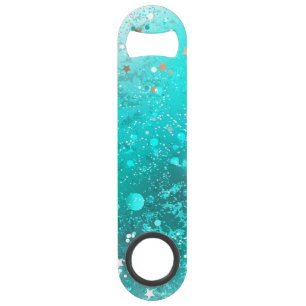 Folie Mint Turquoise Achtergrond Speed Flessenopener