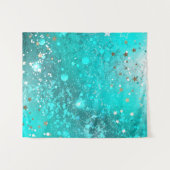 Folie Mint Turquoise Achtergrond Wandkleed (Voorkant (horizontaal))