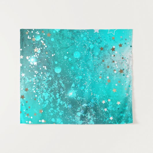 Folie Mint Turquoise Achtergrond Wandkleed (Voorkant (horizontaal))