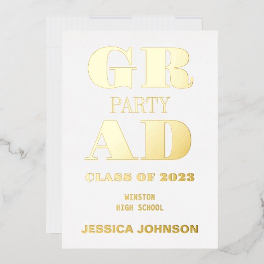 FOLIE MODERN AFSTUDEERDER PARTIJ UITNODIGING (Envelop)