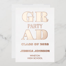 FOLIE MODERN AFSTUDEERDER PARTIJ UITNODIGING