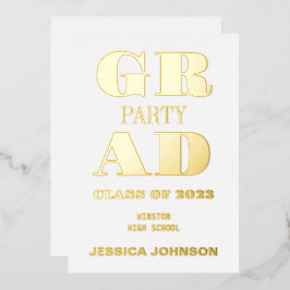 FOLIE MODERN AFSTUDEERDER PARTIJ UITNODIGING