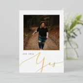 FOLIE Moderne minimalistische bridal Shower-uitnod Uitnodiging (Staand Voorkant)