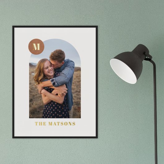Folie Moderne monogram Lijst Fotofoto's afdrukken