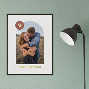 Folie Moderne monogram Lijst Fotofoto's afdrukken