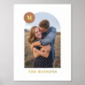 Folie Moderne monogram Lijst Fotofoto's afdrukken (Voorkant)