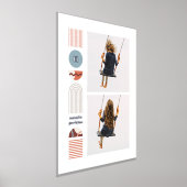 Folie Moderne Regenboog Monogram Fotocollage Kunst Folie Afdrukken (Laagn)