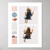 Folie Moderne Regenboog Monogram Fotocollage Kunst Folie Afdrukken (Voorkant)