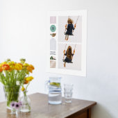 Folie Moderne Regenboog Monogram Fotocollage Kunst Folie Afdrukken (Laag (Keuken))