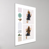 Folie Moderne Regenboog Monogram Fotocollage Kunst Folie Afdrukken (Laagn)