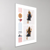 Folie Moderne Regenboog Monogram Fotocollage Kunst Folie Afdrukken (Laagn)