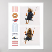 Folie Moderne Regenboog Monogram Fotocollage Kunst Folie Afdrukken (Voorkant)