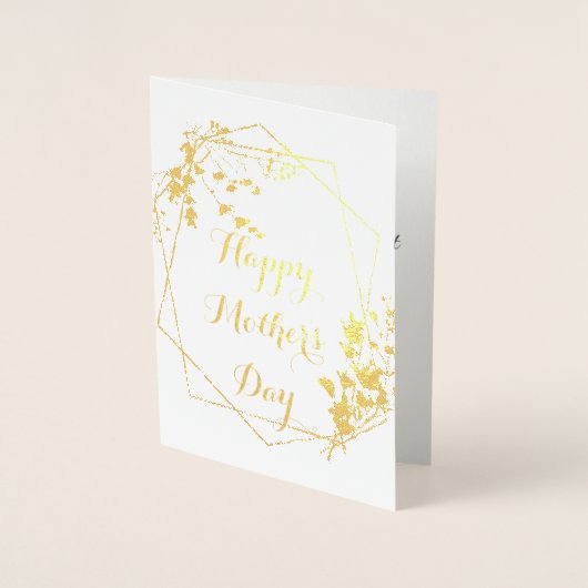 Folie Moederdag Kaart, Happy Mama's Day Folie Kaarten (Voorkant)