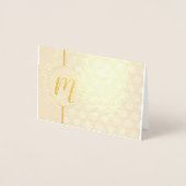 Folie Monogram Polka Dot Design Notes Kaarten (Voorkant)