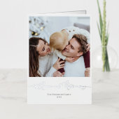 Folie Neutral Christmas Kaart Custom Family Foto (Voorkant)