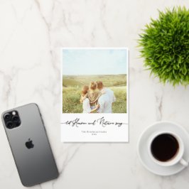 Folie Neutral Christmas Kaart Custom Family Foto