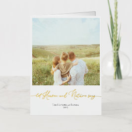 Folie Neutral Christmas Kaart Custom Family Foto