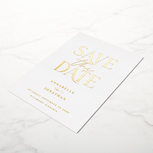 folie niet-foto-elegant botanisch behalve de datum folie uitnodiging (Gedraaid)