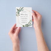 Folie omgeven Floral Baptisme | Begrotingsbrochure Flyer (Hand)