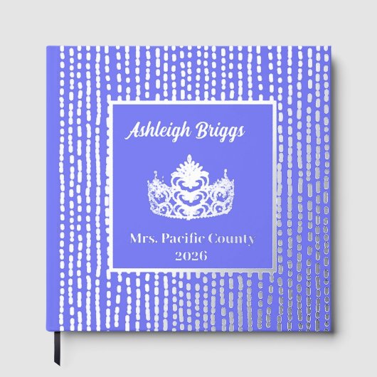 Folie Pageant Crown Photo Scrapbook met voortekst Gastenboek (Voorkant)