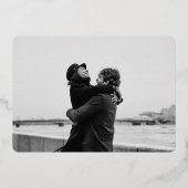 Folie Papel Picado Fotobruiloft Save the Date Kaar Uitnodiging (Achterkant)