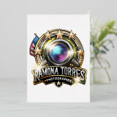 folie papier uitnodiging (Staand Voorkant)