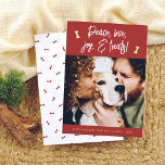 Folie Peace Love Joy Behandelt kerstfeestdag Foto Folie Feestdagenkaart<br><div class="desc">Voeg wat shine toe aan je kerstkaarten met echte gouden, zilveren of roos bladaluminium! Deze klassieke en tijdloze metallische stijl is zeker om een ander niveau aan uw kaarten toe te voegen. Verstuur een feestvreugde met deze schattige kerstkaart met de handgeschreven groet "Vrede, liefde, vreugde en beschietingen" en botten die...</div>