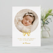 Folie Perfect Gift Vakantie Geboorte Aankondiging (Staand Voorkant)