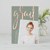 Folie perspectieven | Aankondiging foto-Afstuderen (Staand Voorkant)