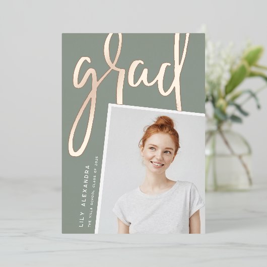 Folie perspectieven | Aankondiging foto-Afstuderen (Staand Voorkant)