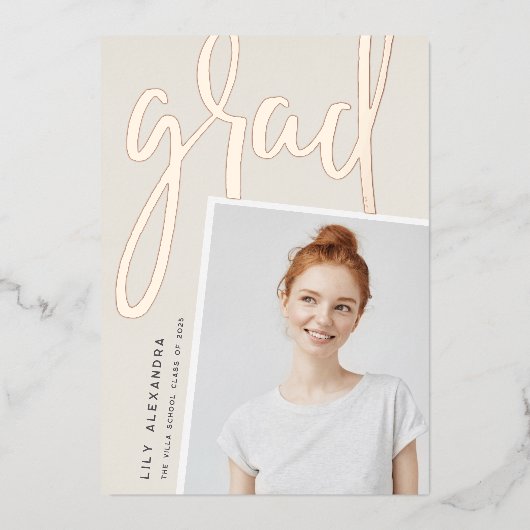 Folie perspectieven | Aankondiging foto-Afstuderen (Voorkant)