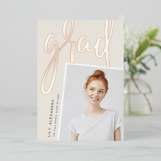 Folie perspectieven | Aankondiging foto-Afstuderen (Staand Voorkant)