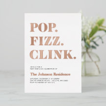 Folie Pop Fizz Clink Nieuwjaar