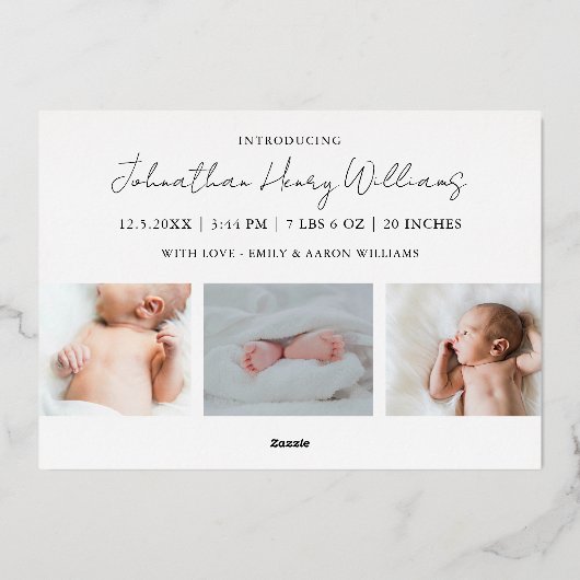 Folie Prettige feestdagen baby (Achterkant)