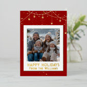 Folie Prettige feestdagen © Christmas Kaart Modern (Staand Voorkant)