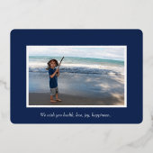 Folie Prettige feestdagen kerstfotokaart (Achterkant)