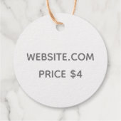 Folie Prijs Label - Personeelszaken Logo op maat (Achterkant)